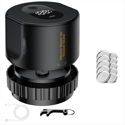 Elektrisk vakuumförpackare set för konserveringsburkar - Bevara färskheten på ett ögonblick