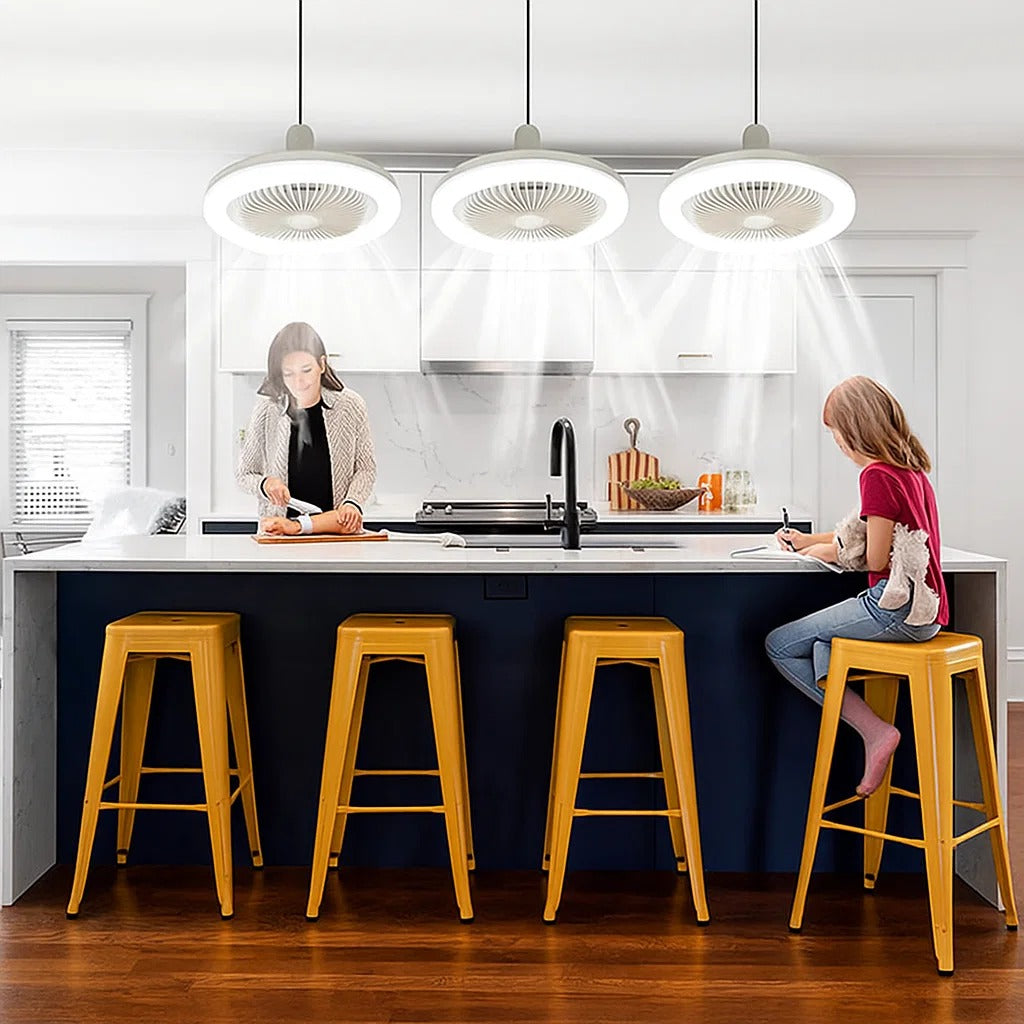 Taklampa med fläkt fjärrkontroll