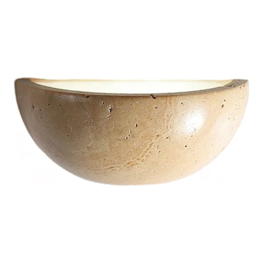 Korzito - Nordisk Halvcirkel-LED-Wabi-Sabi-Vägglampa