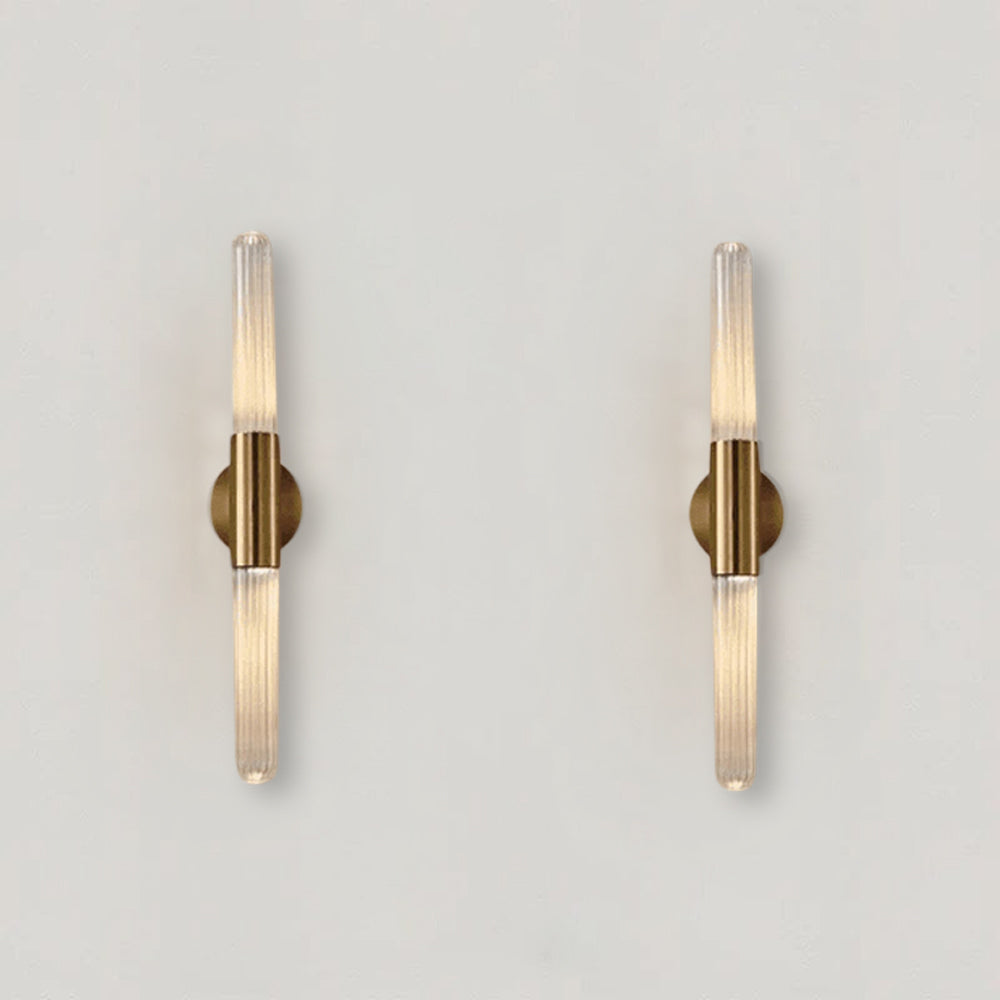 Modern glaspin-vägglampa – Elegant LED-design för vardagsrum, sovrum och hall