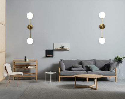 Rund mjölkglas-LED-vägglampa – Minimalistisk vägglampa med mjukt ljus