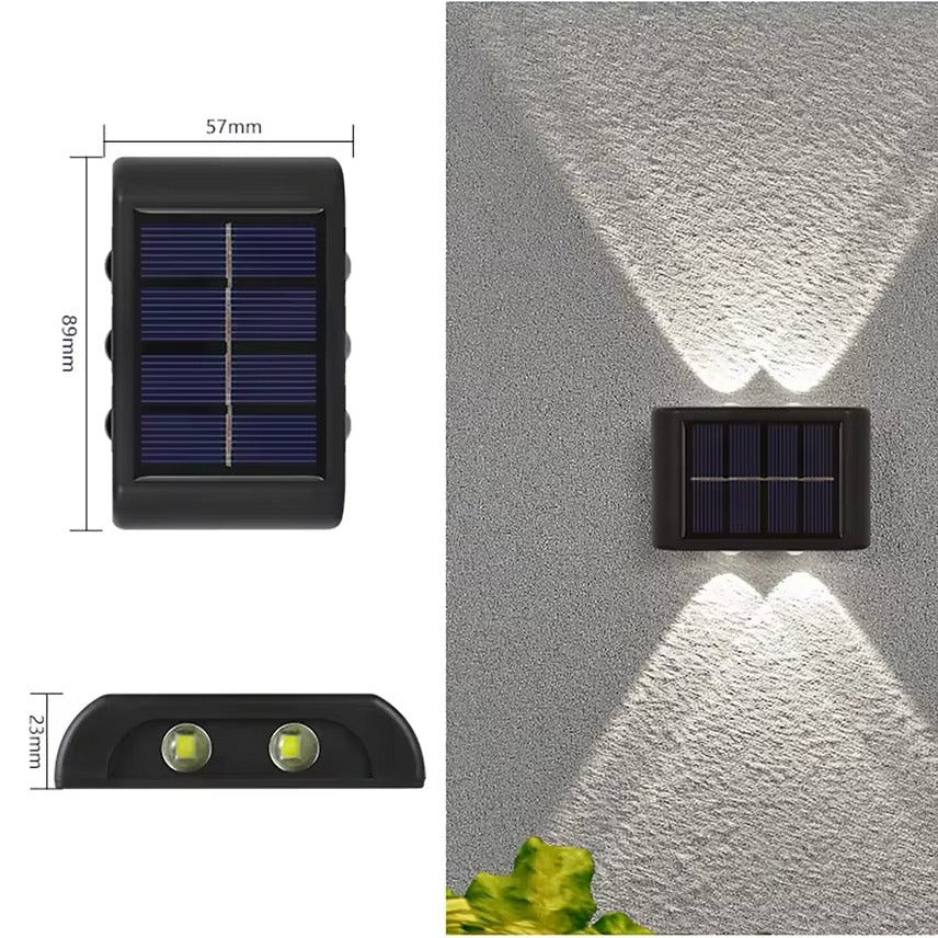 LED Solarbelysning för vägg