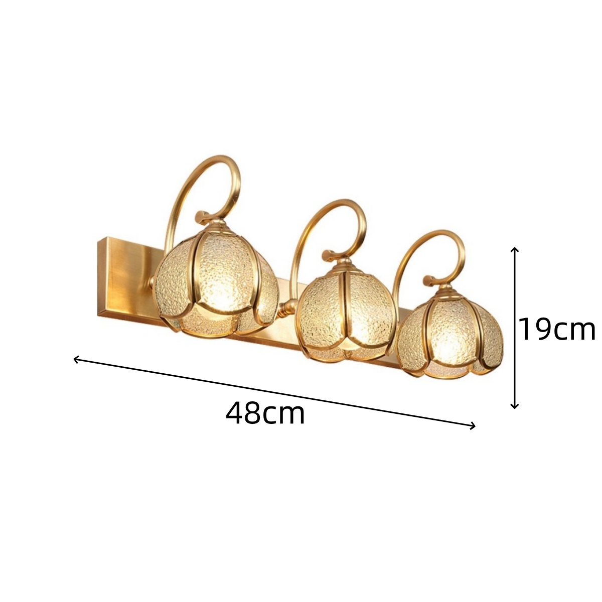 Klassisk Flerarmad Badrumsvägglampa