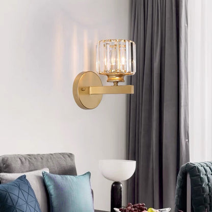 Kristallglas Vägglampa med Modern Armdesign
