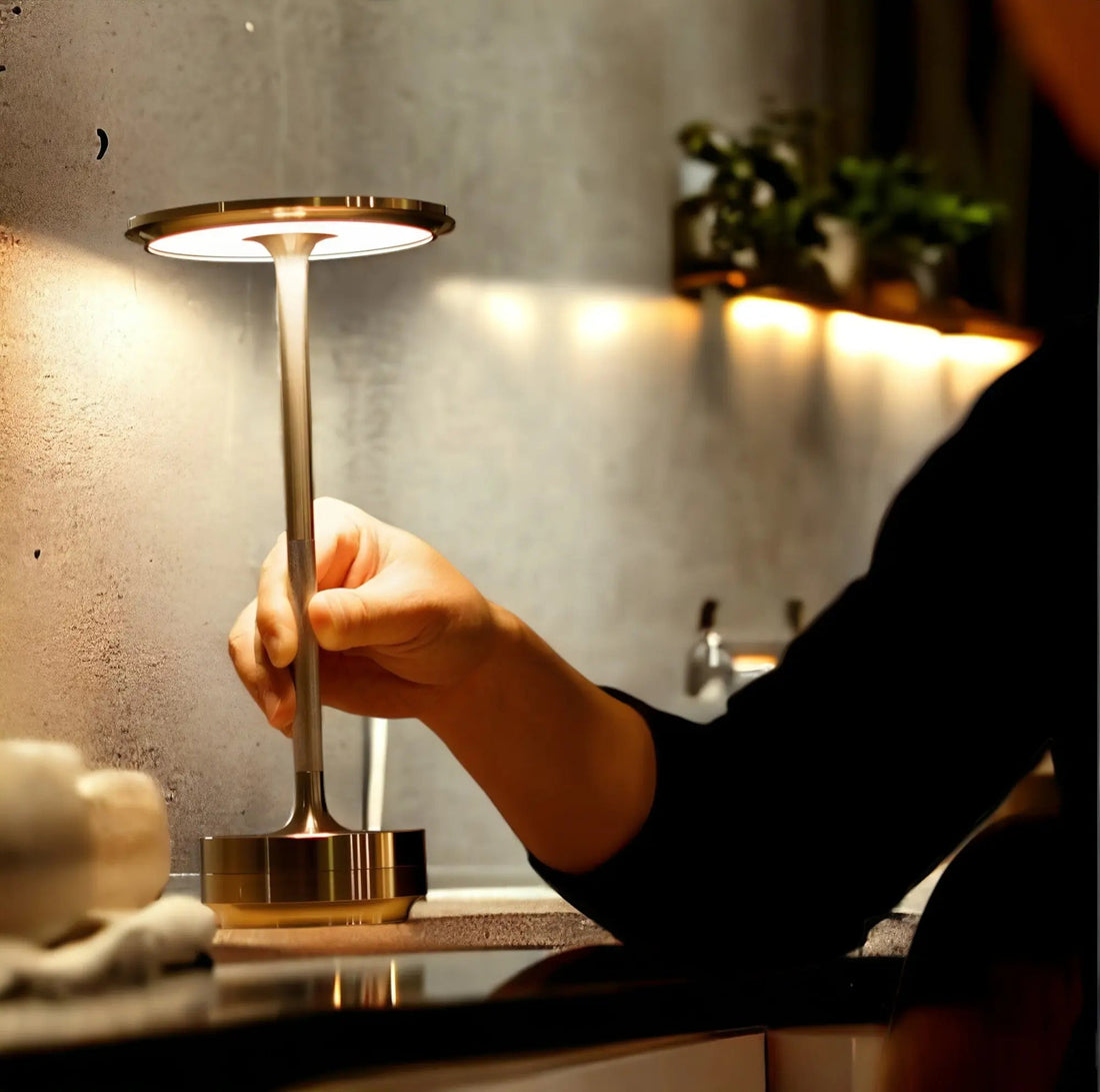 Lumora | Trådlös LED-bordslampa med touch-dimning &amp; 48h batteritid