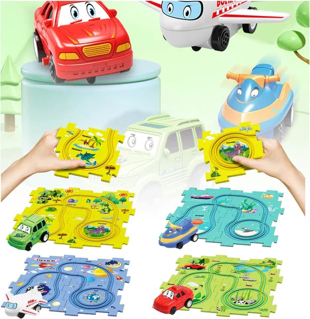 PuzzleTrack - Anpassningsbar bilbana