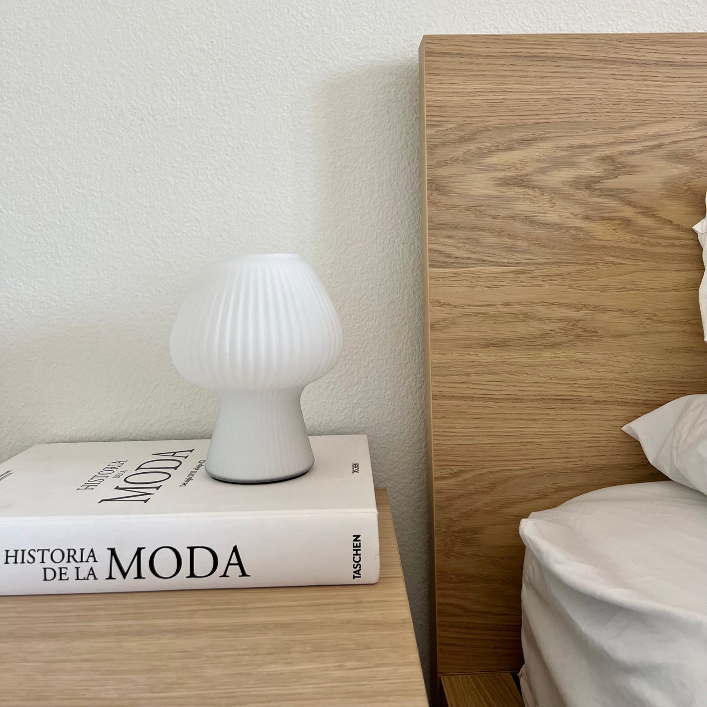 Retro Svamp Bordslampa | Glassten | Touch-kontroll med 3 Ljuslägen