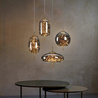 Kristallaccentuerad LED-taklampa – Kontemporär stil
