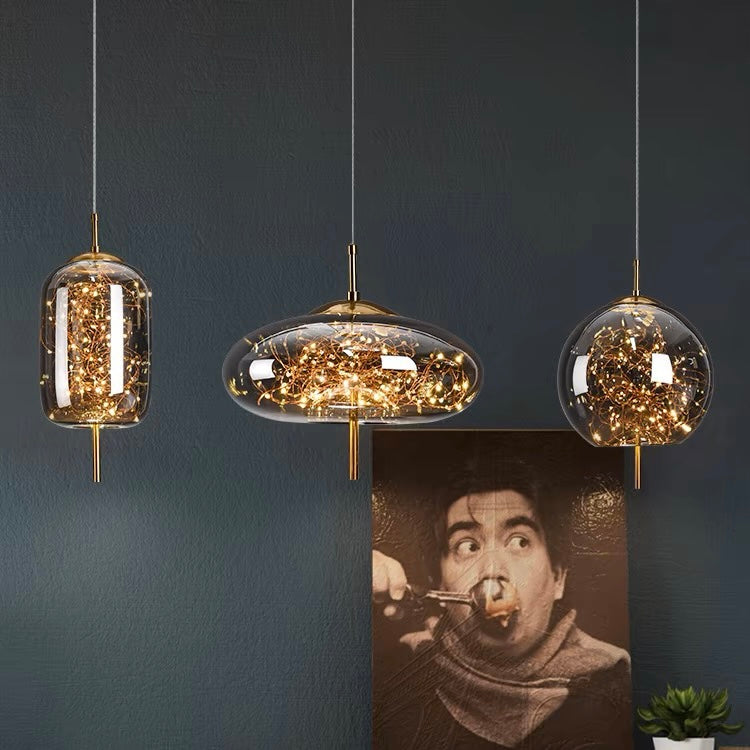 Kristallaccentuerad LED-taklampa – Kontemporär stil