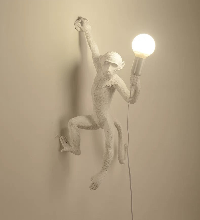 Vägglampa med unik resinapa design