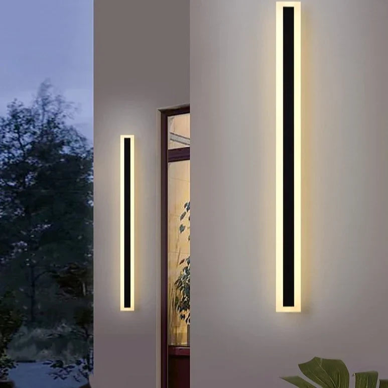 Utomhus LED Vägglampa i Minimalistiskt svart