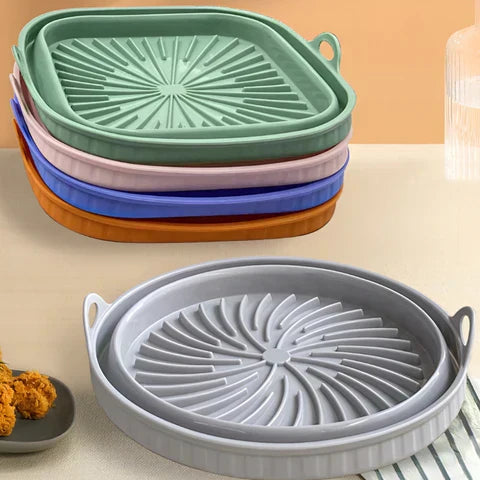 Värmebeständig silikoninsats för varmluftsfrityrkokare med non-stick beläggning