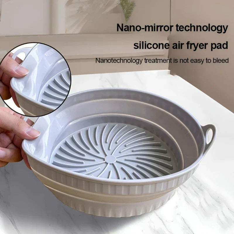 Värmebeständig silikoninsats för varmluftsfrityrkokare med non-stick beläggning