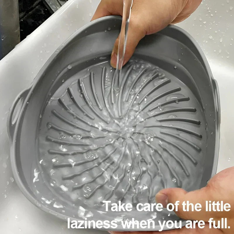 Värmebeständig silikoninsats för varmluftsfrityrkokare med non-stick beläggning