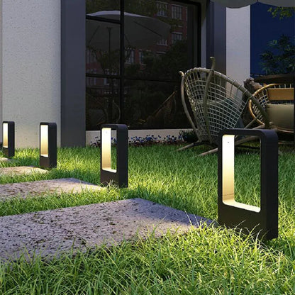 LuxiLicht -Elegant Aluminium Stående Utomhuslampa