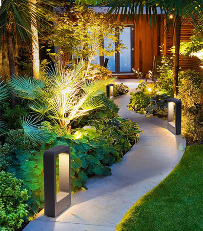 LuxiLicht -Elegant Aluminium Stående Utomhuslampa