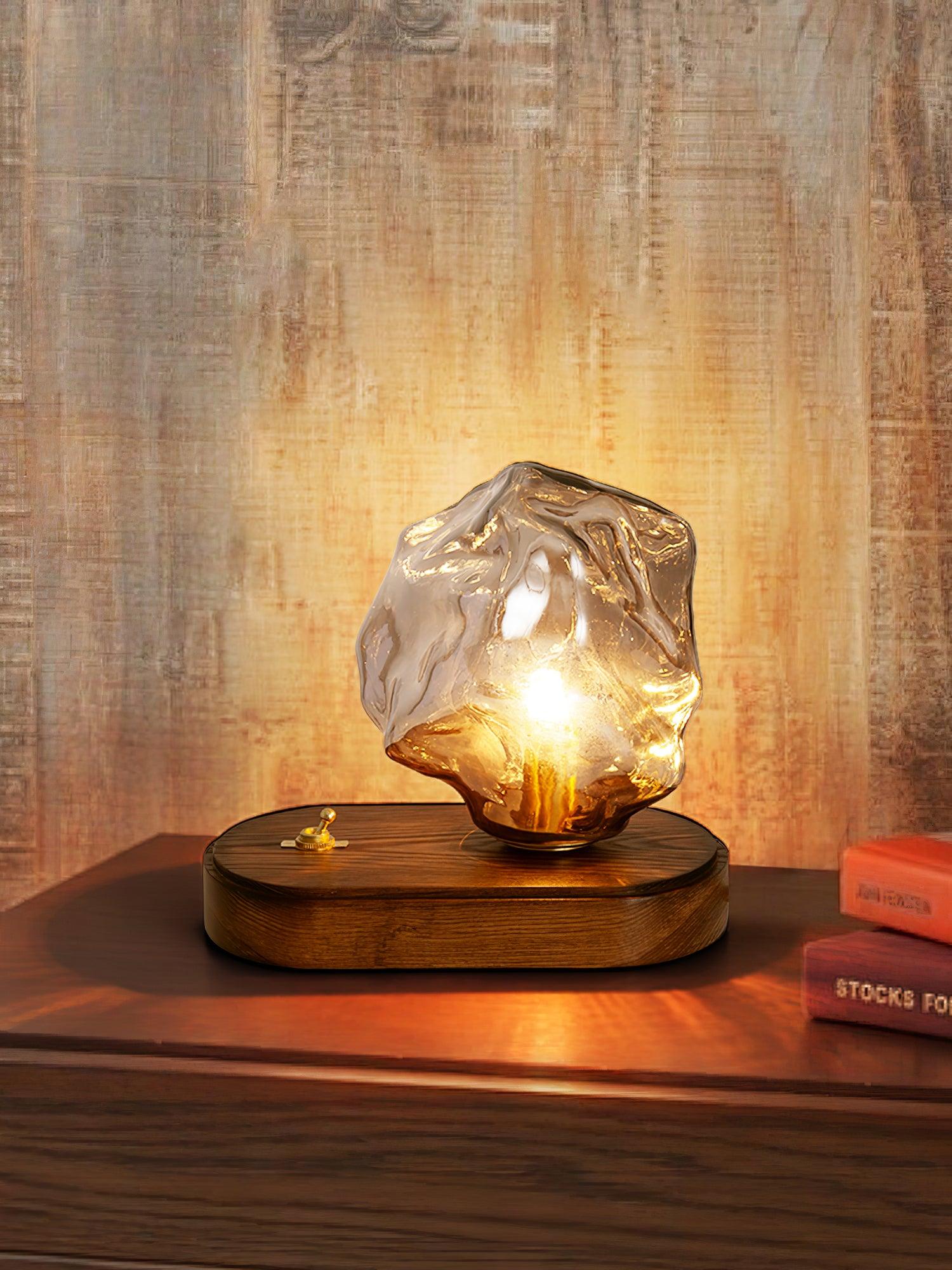 Elegant Frosted Glass Shade Table Lamp