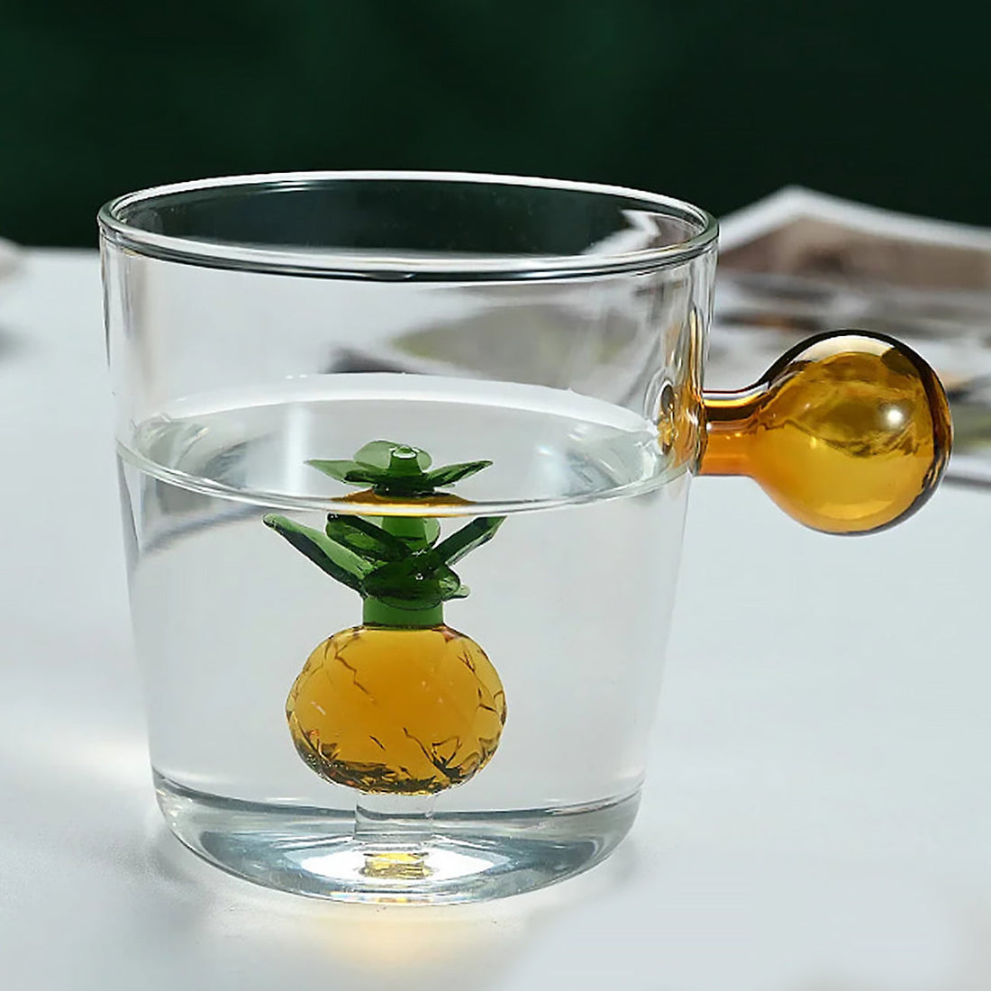 Ballina Clear | Handgjord glasbehållare med kulhandtag i modern Ichendorf-stil