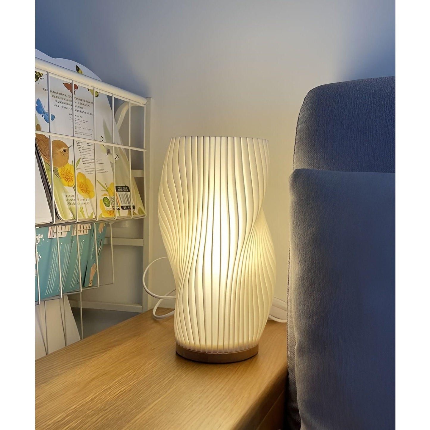 ChicPleats Lampa - Luksusig Fransk Kräm Ficklampor för en Mysig Atmosfär