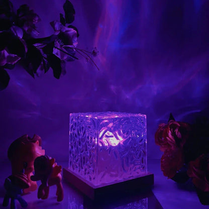 Lycklig Aurora Lampa - LED Färglampa med Dimbar Klarhet och Fjärrkontroll