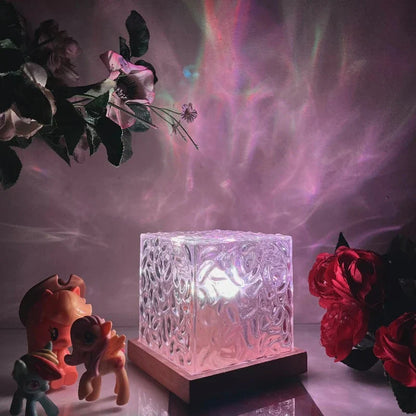 Lycklig Aurora Lampa - LED Färglampa med Dimbar Klarhet och Fjärrkontroll
