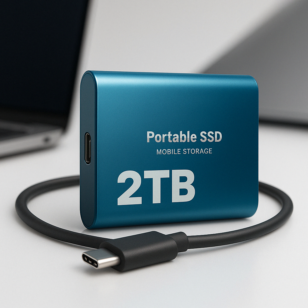 Bärbar SSD-enhet Kompakt Höghastighetslagring