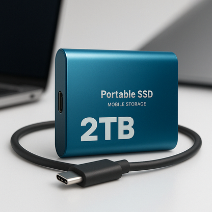 Bärbar SSD-enhet Kompakt Höghastighetslagring
