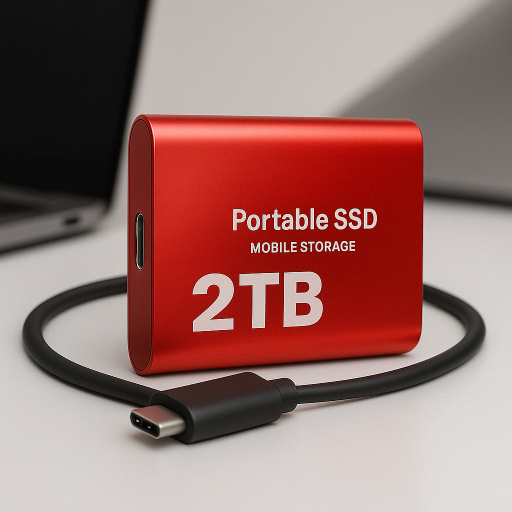 Bärbar SSD-enhet Kompakt Höghastighetslagring