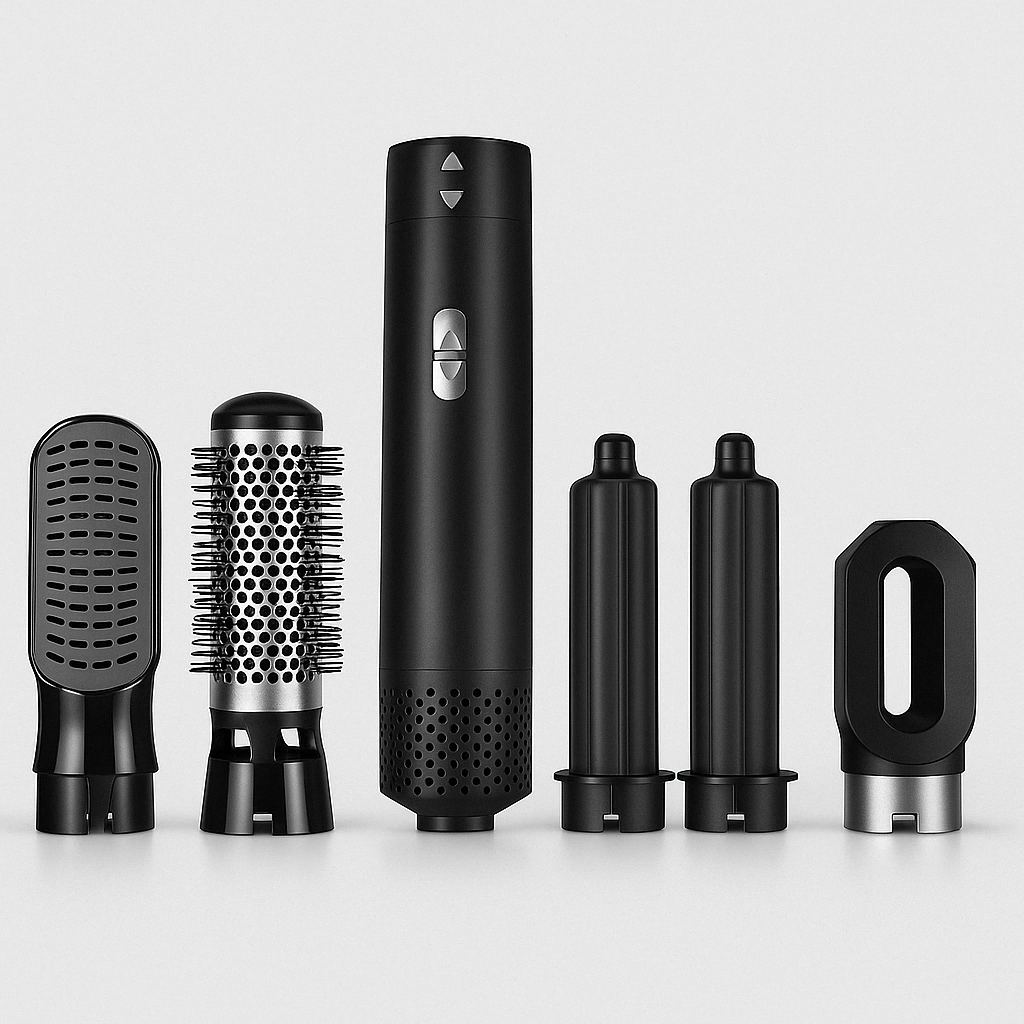 Hårtillverkningsset med lock- och torkverktyg