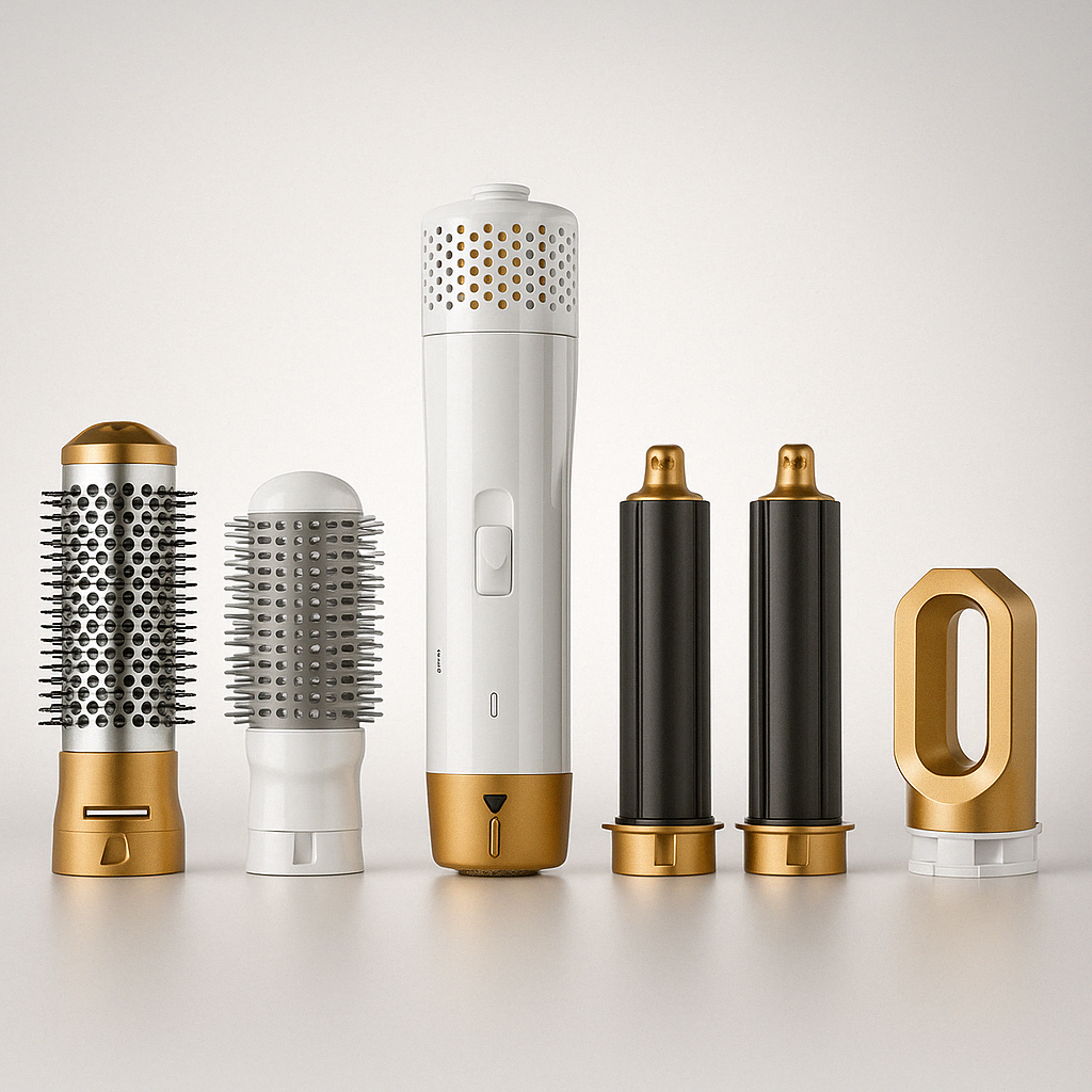 Hårtillverkningsset med lock- och torkverktyg