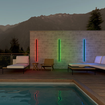 Groots RGB Linjär Minimalistisk Utomhusvägglampa