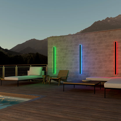 Groots RGB Linjär Minimalistisk Utomhusvägglampa