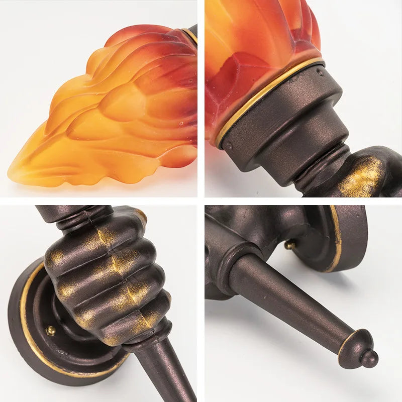 TorchGlow - Industrivägglampa i Vintage Stil – Kreativ Vägglampa