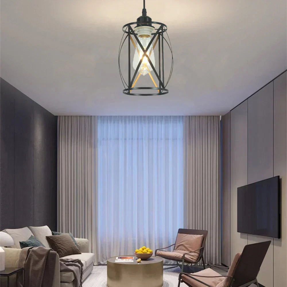 RusticGlow – Klassisk pendel med Steampunk-design och justerbar höjd