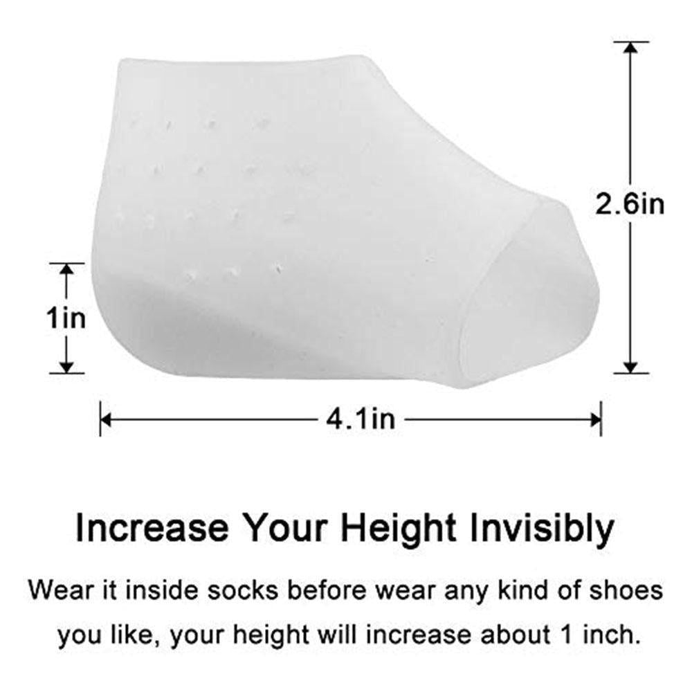 Carvallo LiftPads Höjande Skoinlägg | Osynlig Höjning | Ergonomisk & Bekväm | Silikon