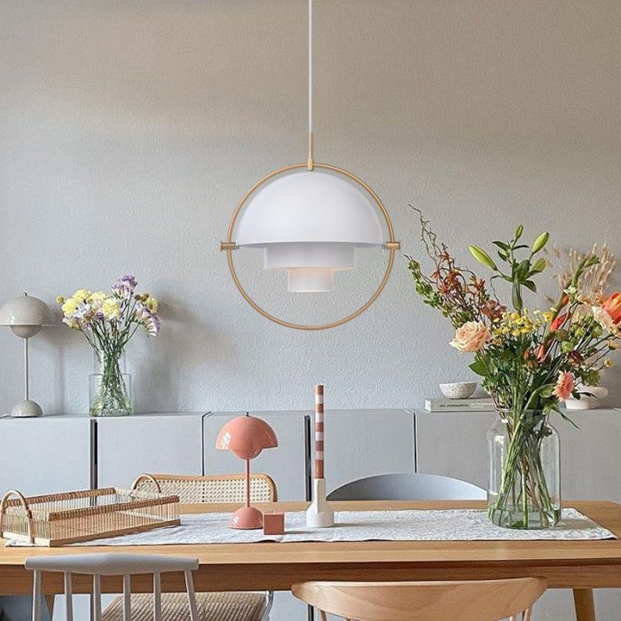 Isa LED Pendellampa - Modern Flervägs Rotera Taklampa, Tidlös Metalldesign