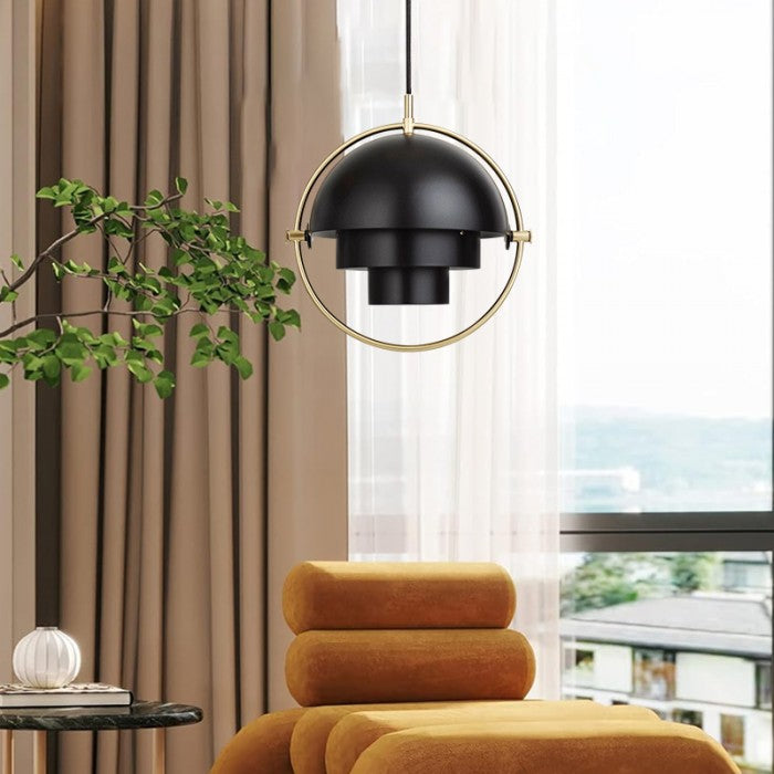 Isa LED Pendellampa - Modern Flervägs Rotera Taklampa, Tidlös Metalldesign
