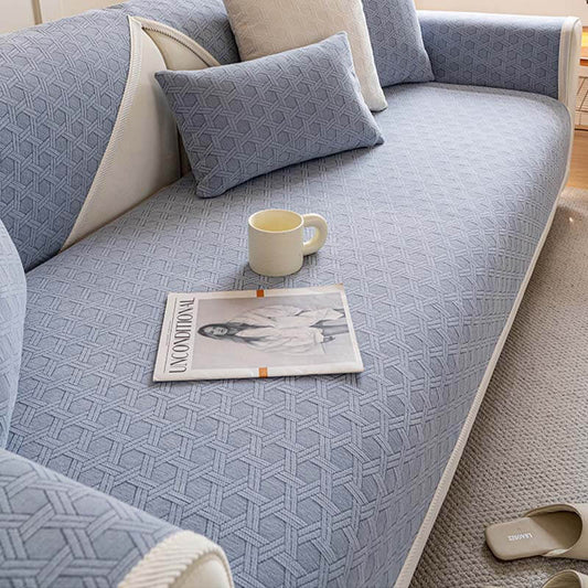 Jacquard Chenille Tyg Vattentät Oljetålig Sofföverdrag