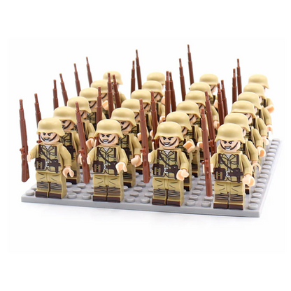 Militärsoldat Byggblock Leksakset