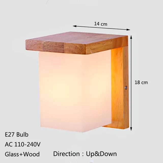 HinokiFlex - Japansk Trä Vägglampa