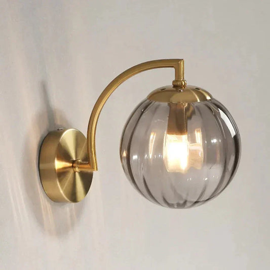 Jasmine LED Glas Vägglampa - Elegant Vägglampa i Kromlysstil, Dimbar och Lätt att Montera