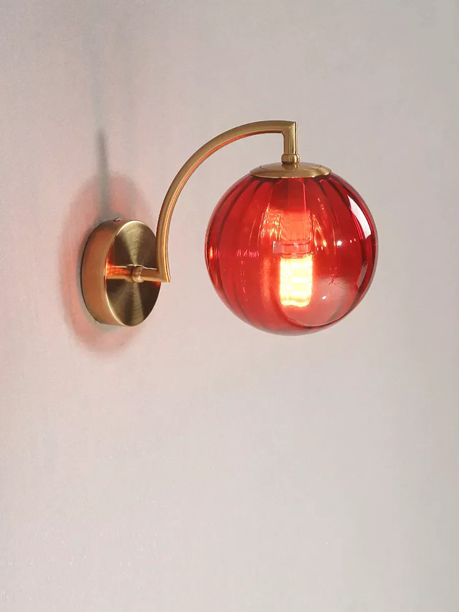 Jasmine LED Glas Vägglampa - Elegant Vägglampa i Kromlysstil, Dimbar och Lätt att Montera