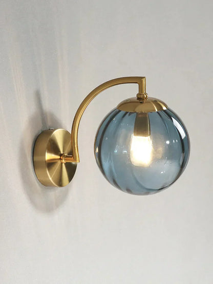 Jasmine LED Glas Vägglampa - Elegant Vägglampa i Kromlysstil, Dimbar och Lätt att Montera