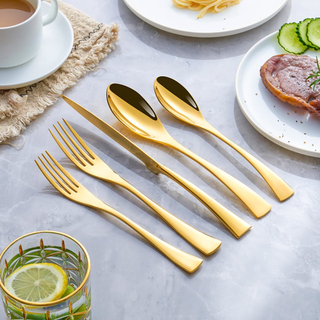 Lyx Jet Guld Bestickset