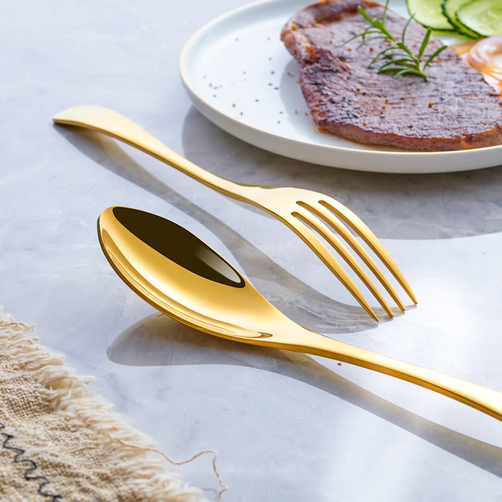 Lyx Jet Guld Bestickset