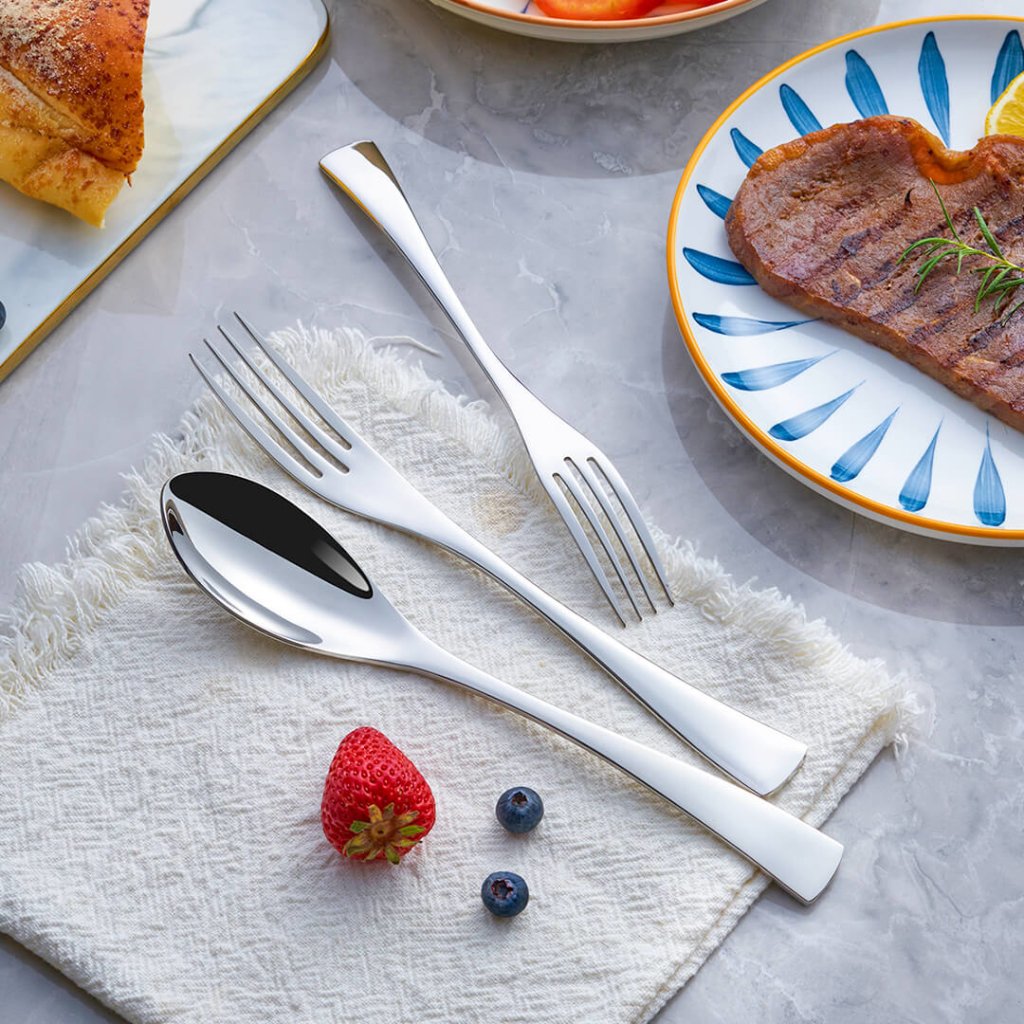 Carvallo Elegance – Lyxigt silverfärgat rostfritt stål bestickset (24/42/48/84-delar)