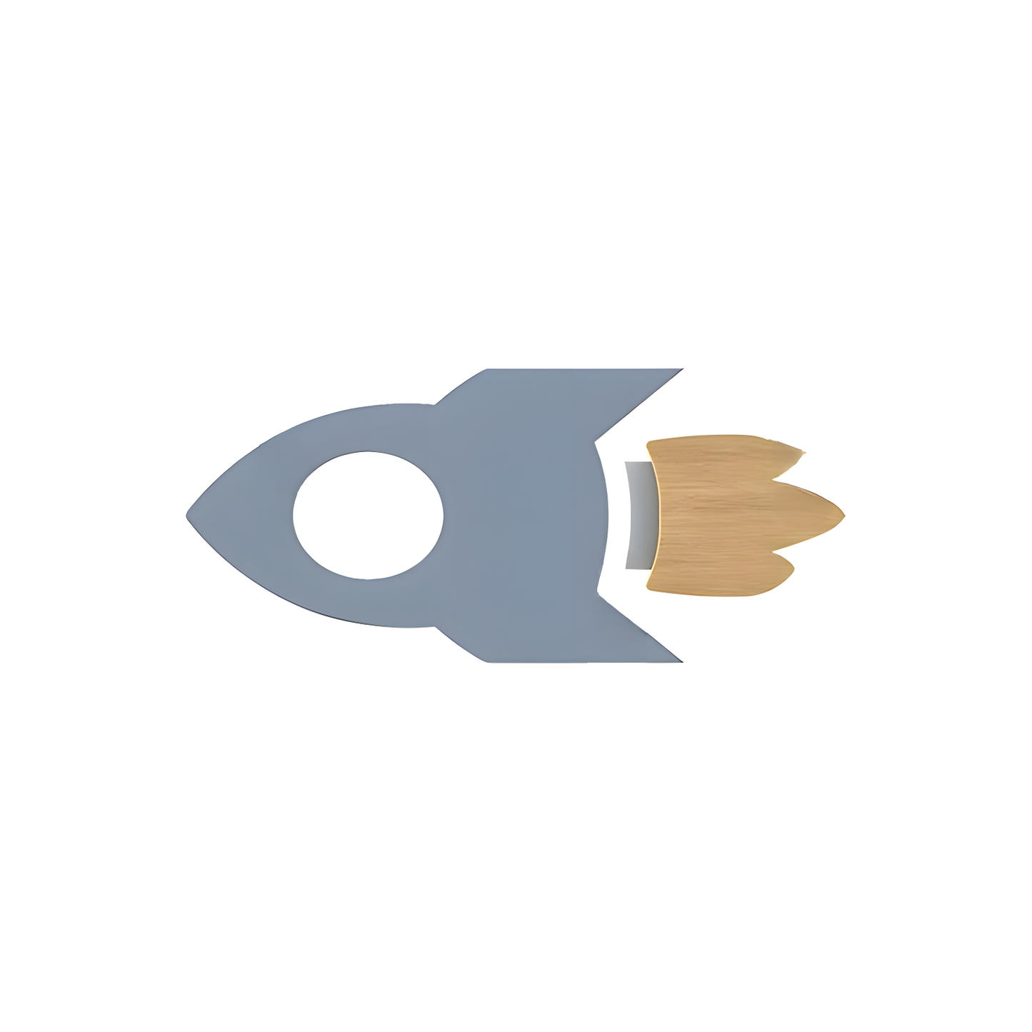 RocketGlow Ljus - Dekorativ Barns Tecknad Raket LED Vägglampa