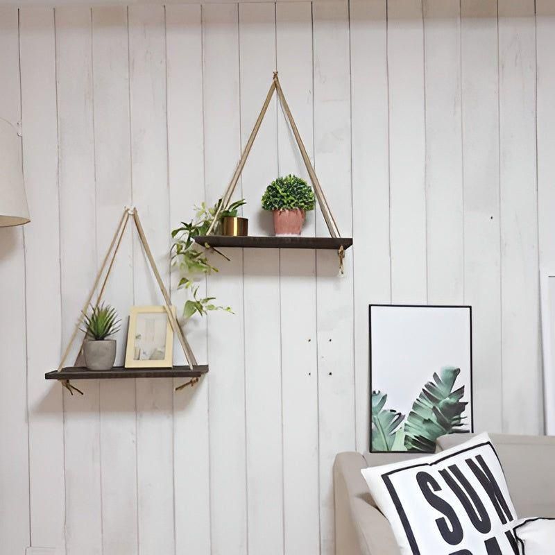 Chic SwingShelf - Minimalistiskt Multifunktionellt Hängande Vägghylla