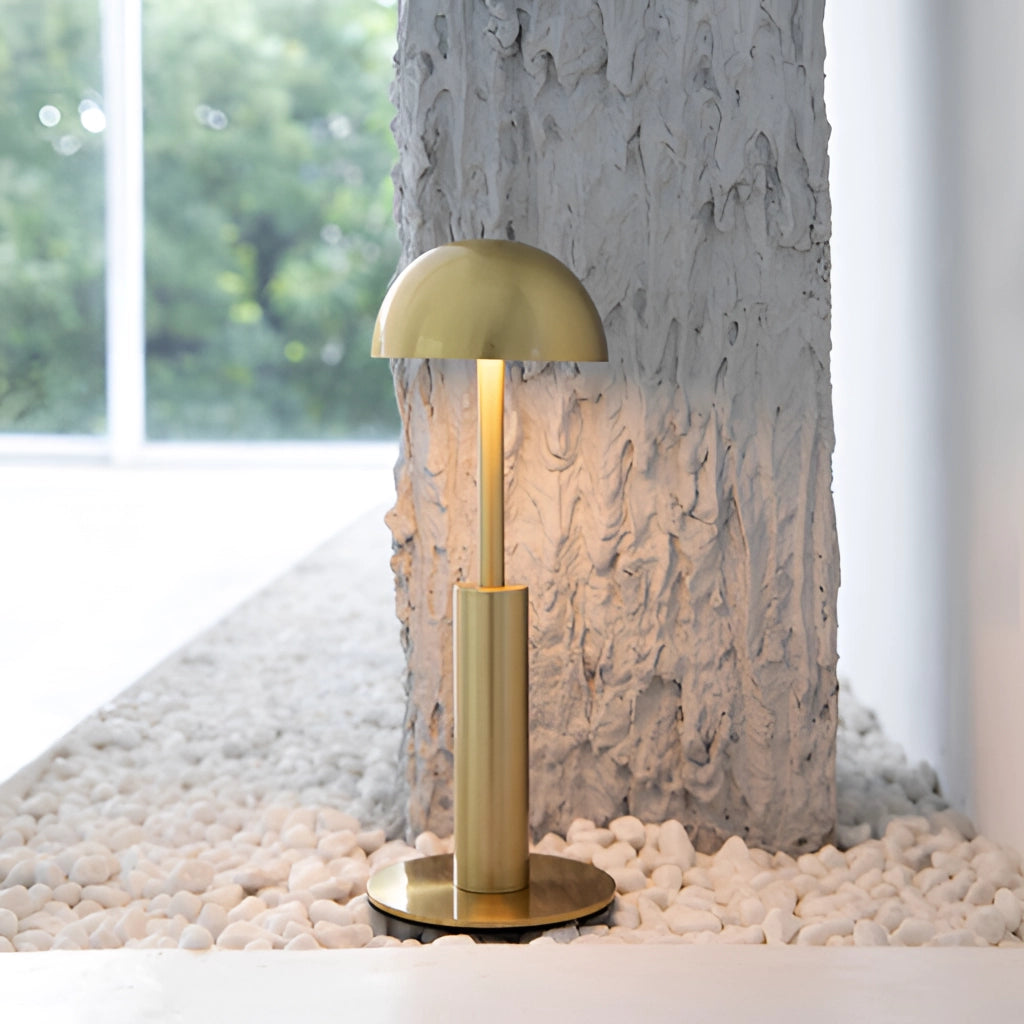 Trådlös uppladdningsbar bordslampa – Unik skulptural design, 3-stegs dimmer, LED för vardagsrum eller sovrum