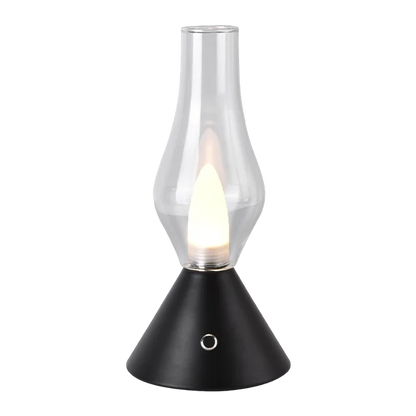 RomanticGlow - Glaskeramisk Bordslampa med Dimbara LED - Stilig Nattlampa